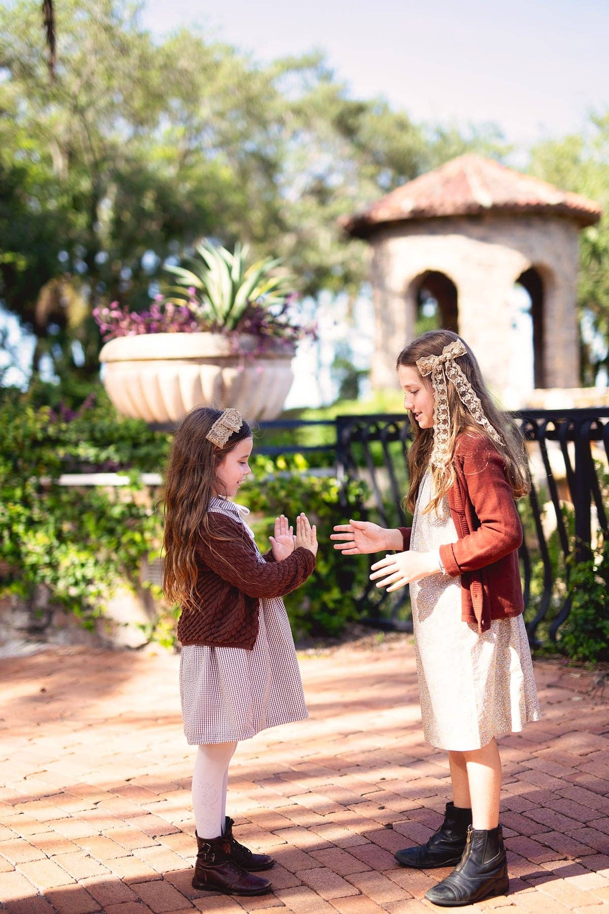 Heather Lace Headband - Gold: Gold