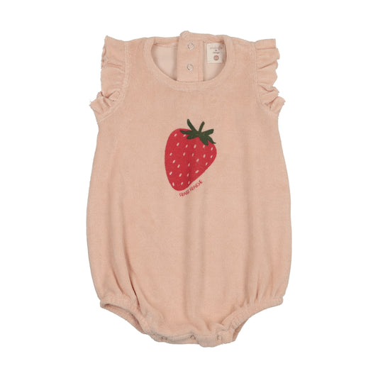 Strawberry Romper - Berry