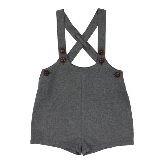 Suspender Shorts- Grey