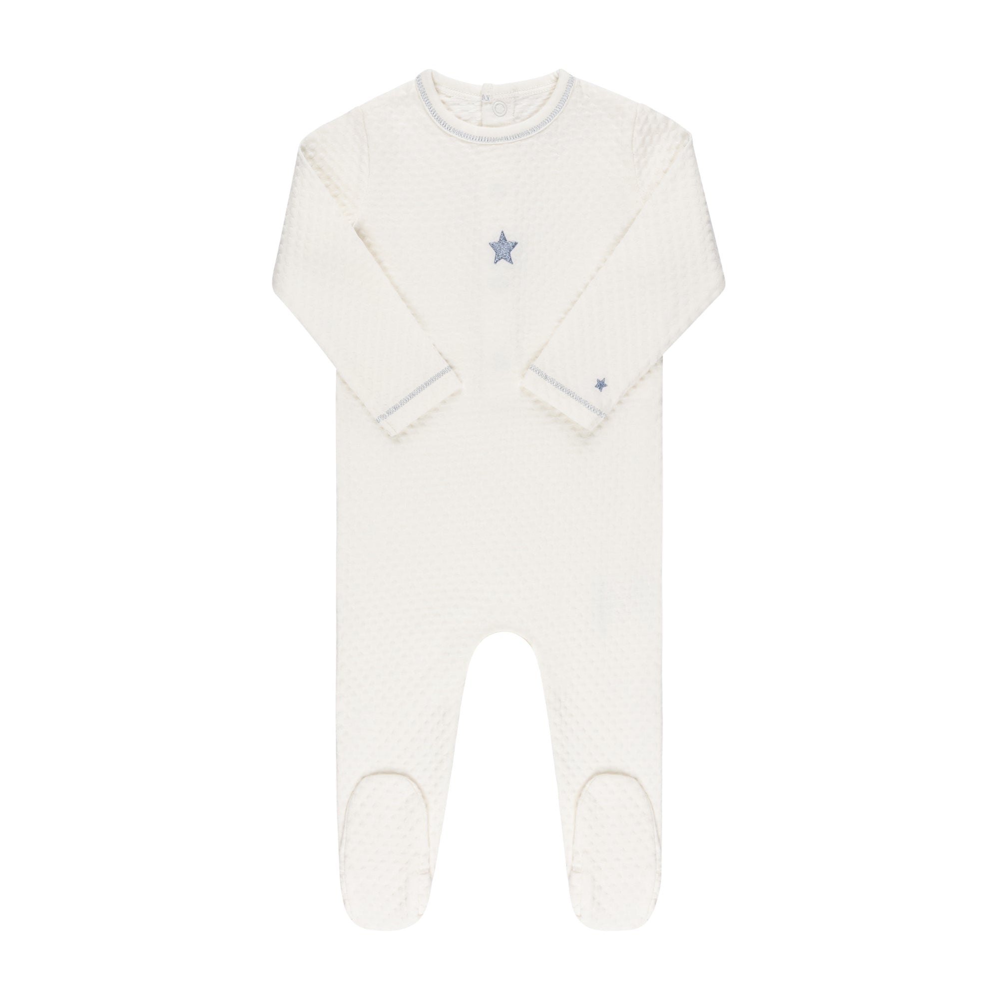 Elys & Co Cotton Embroidered Star Footie