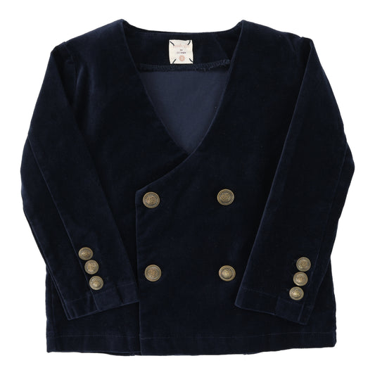 Velvet Blazer- Navy