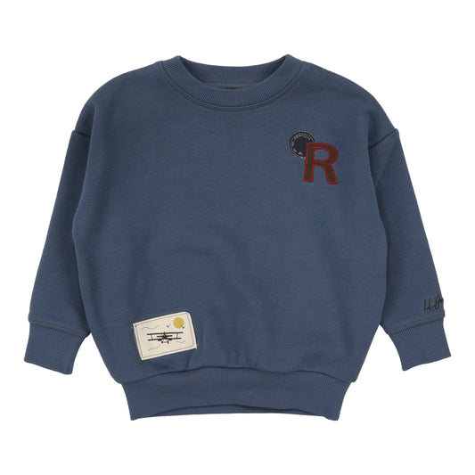 Patch Sweatshirt  Off Blue