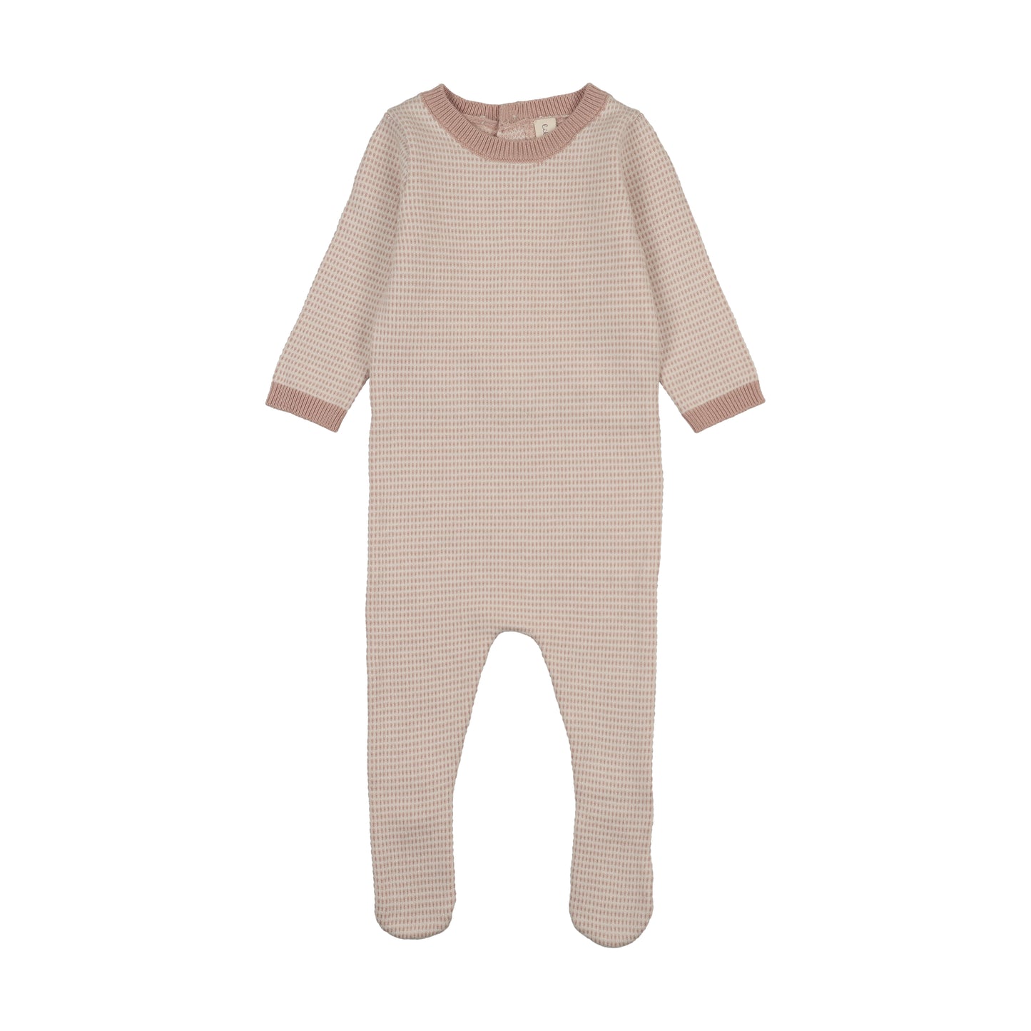 Two Tone Knit Footie