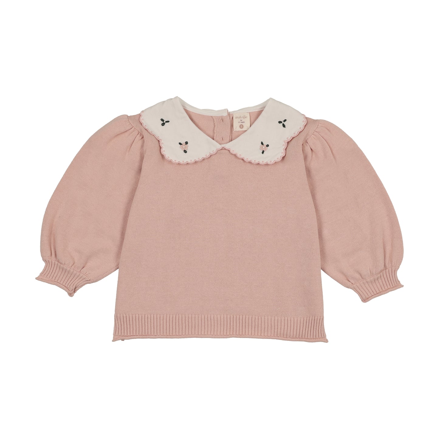 Sunny Blossoms Girls Sweater - Bud Pink