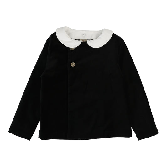 Toddler Velvet Blazer  Black