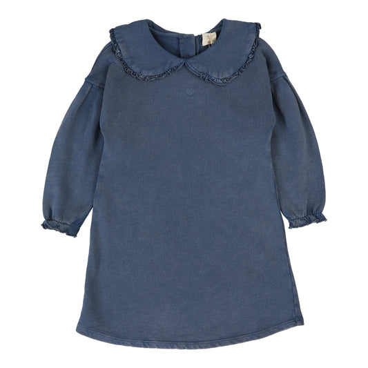 Wash Sweatshirt Dress  Blue Wash