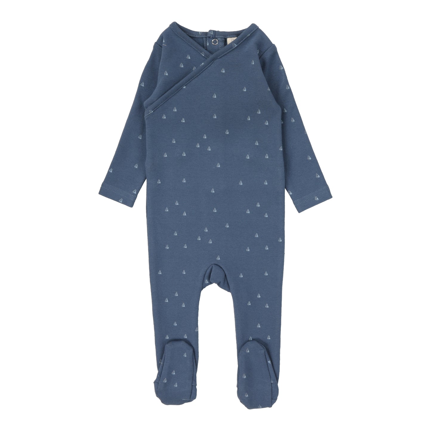 Sail Away Footie  Off Navy