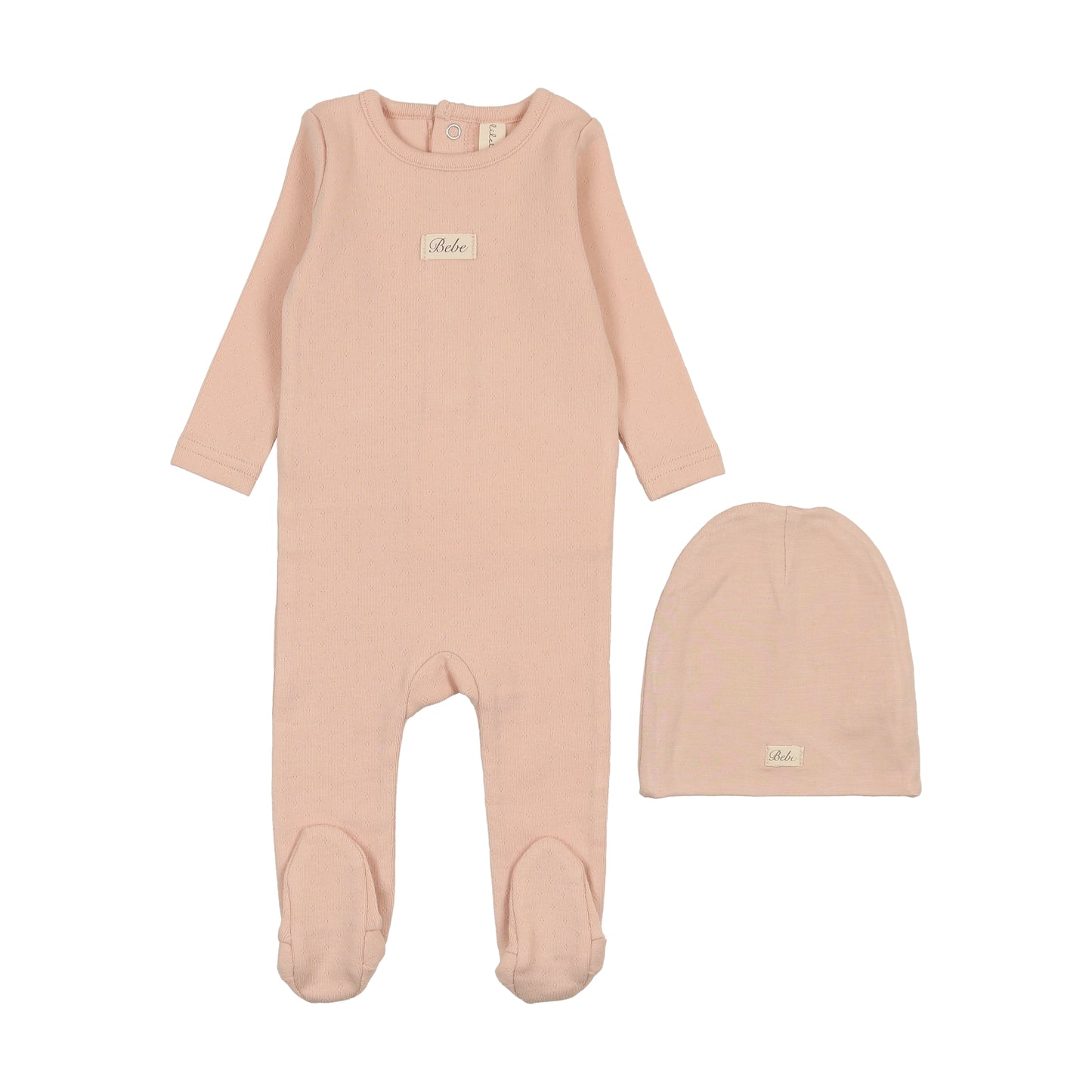 Pointelle Bebe Footie Set