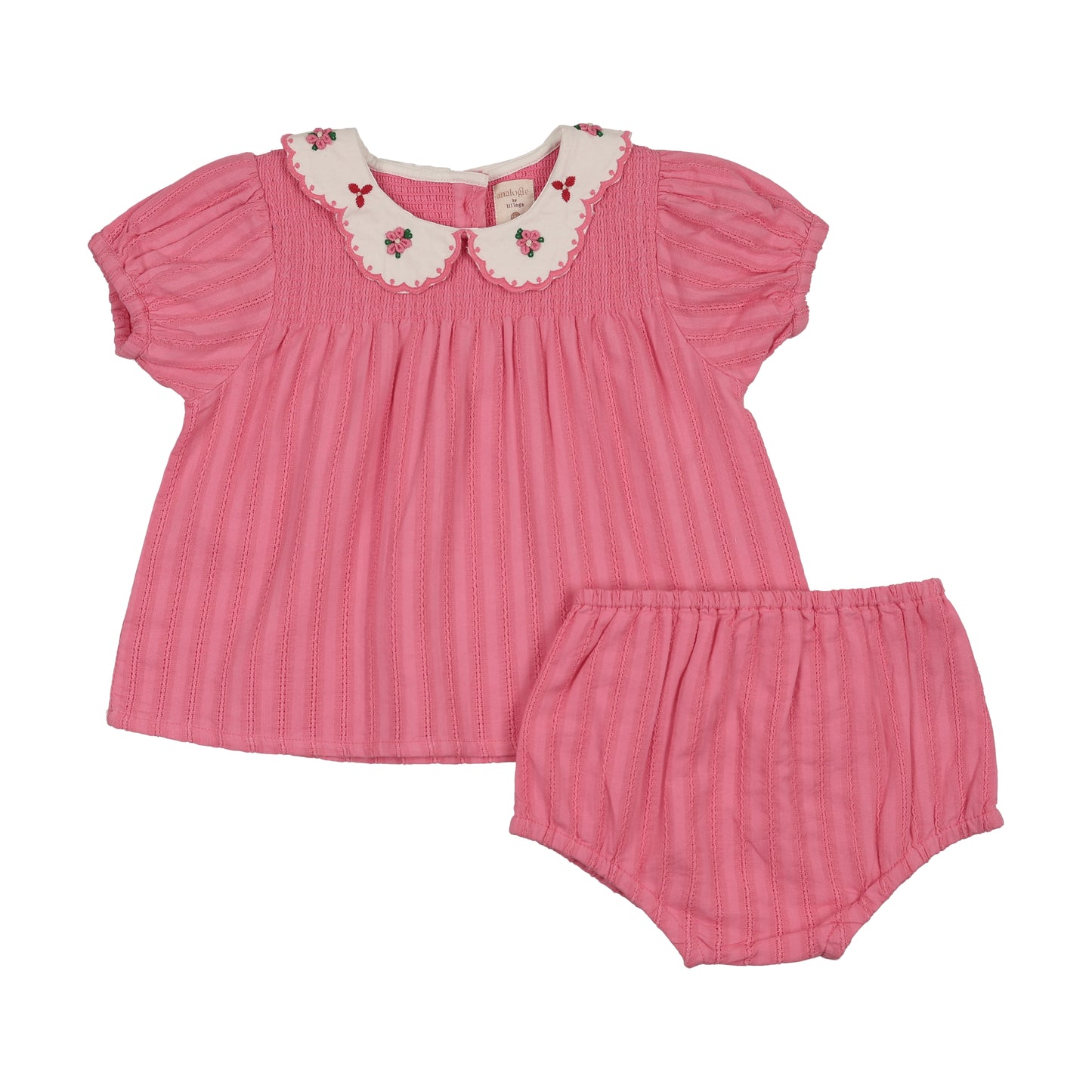 Smocked Set - Fresh Pink