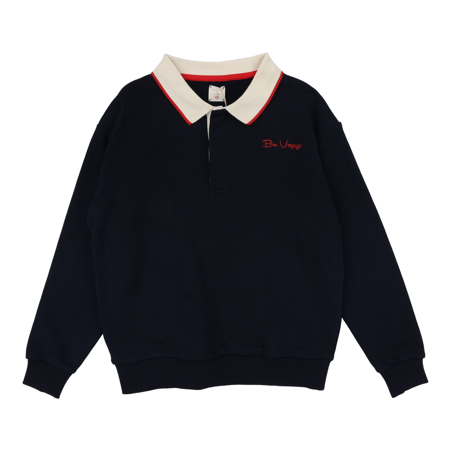 Bon Voyage Sweatshirt Polo  Navy