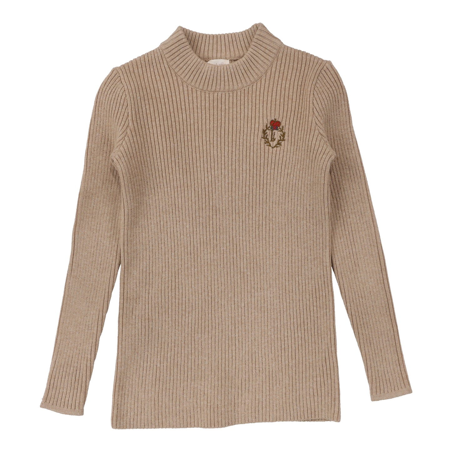 Crest Knit Mockneck- Oatmeal