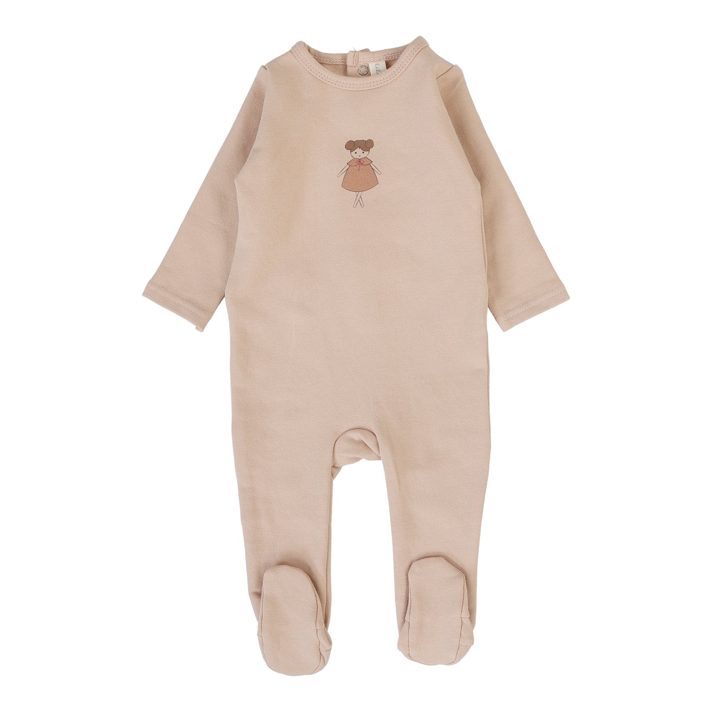 Graphic Footie Set  Dusty Pink