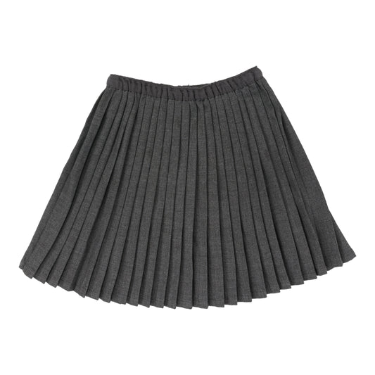 Knife Pleated Skirt  Mid Grey