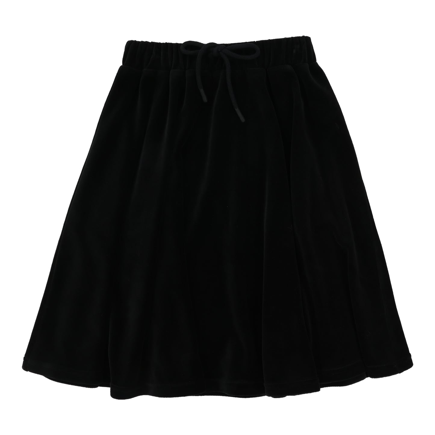 Velour Circle Skirt  Black