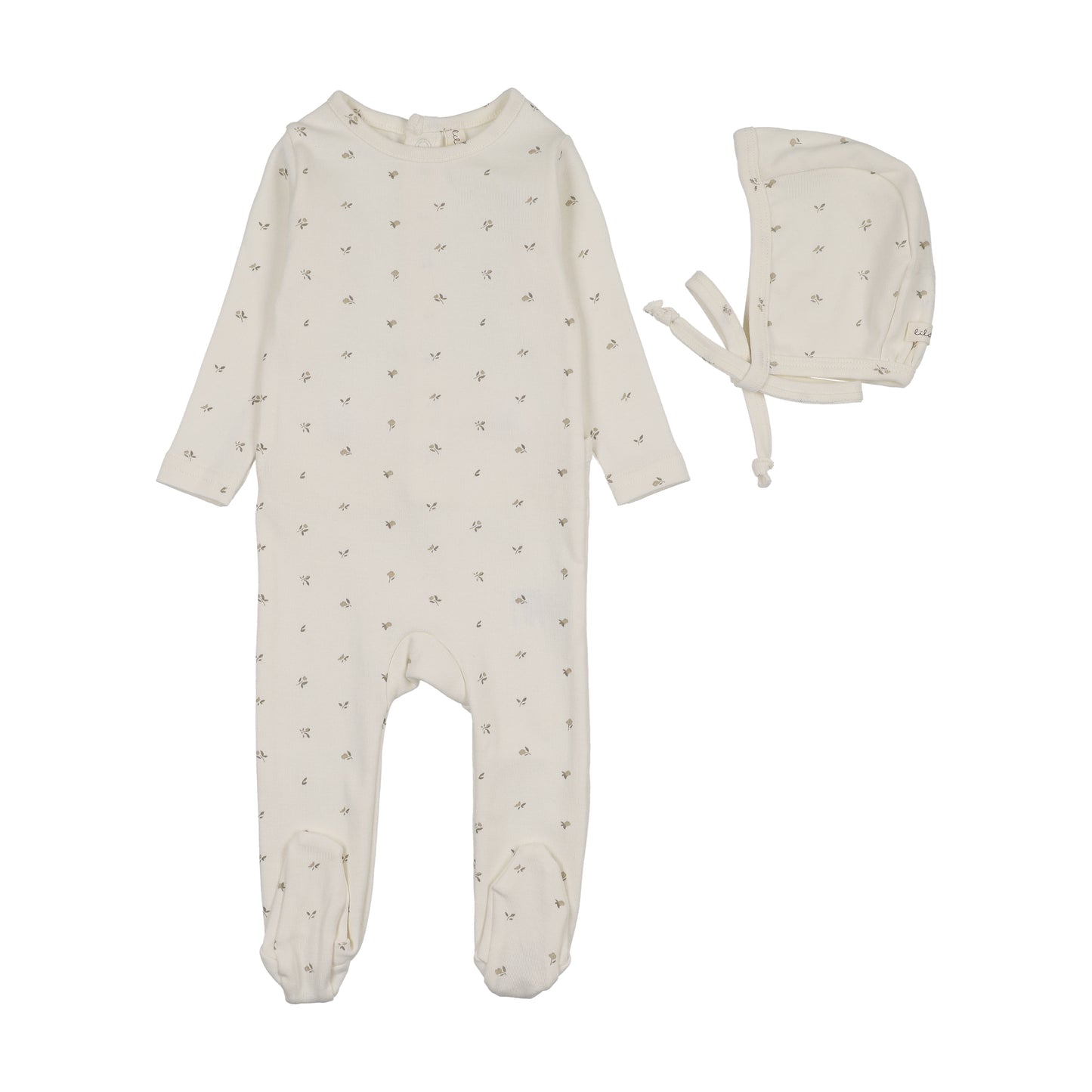 BITSY FLORAL LAYETTE SET- CREAM/BLUE