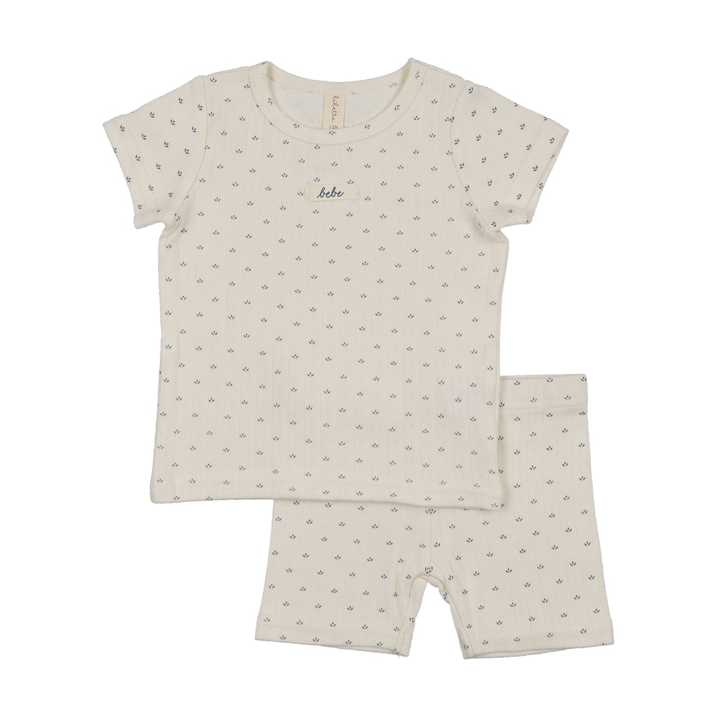 Floret Print Short Sleeve Lounge Set