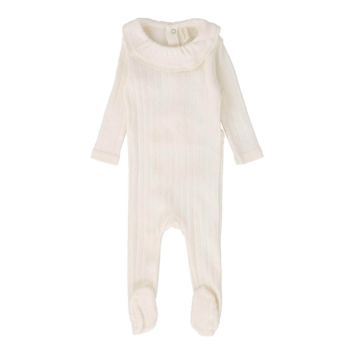 Fine Pointelle Ruffle Footie Set