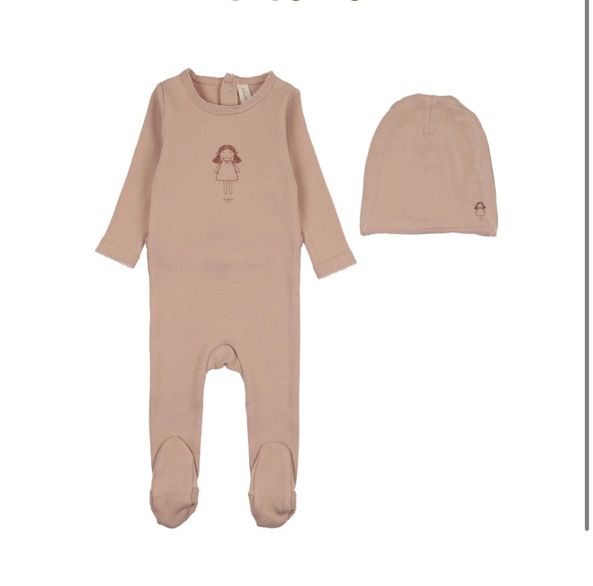 MOLLY DOLLY LAYETTE SET- DUSTY PINK