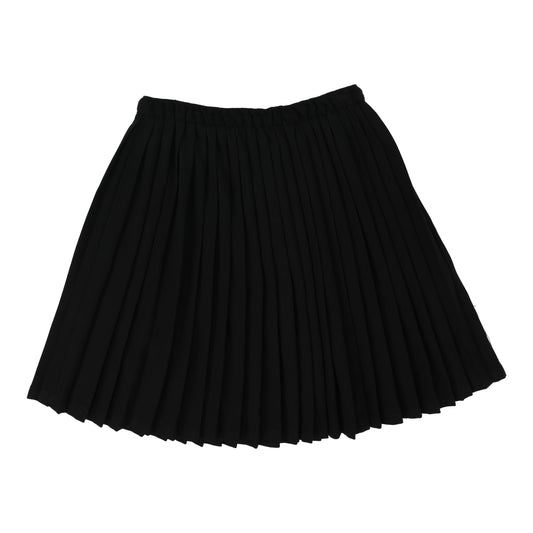 Knife Pleated Skirt- Black