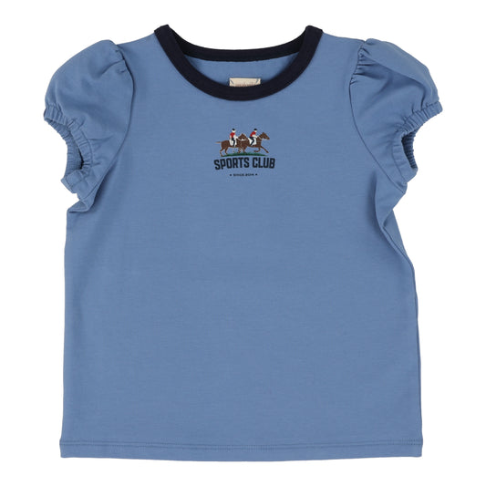 Girls Short Sleeve Tee- Light Blue