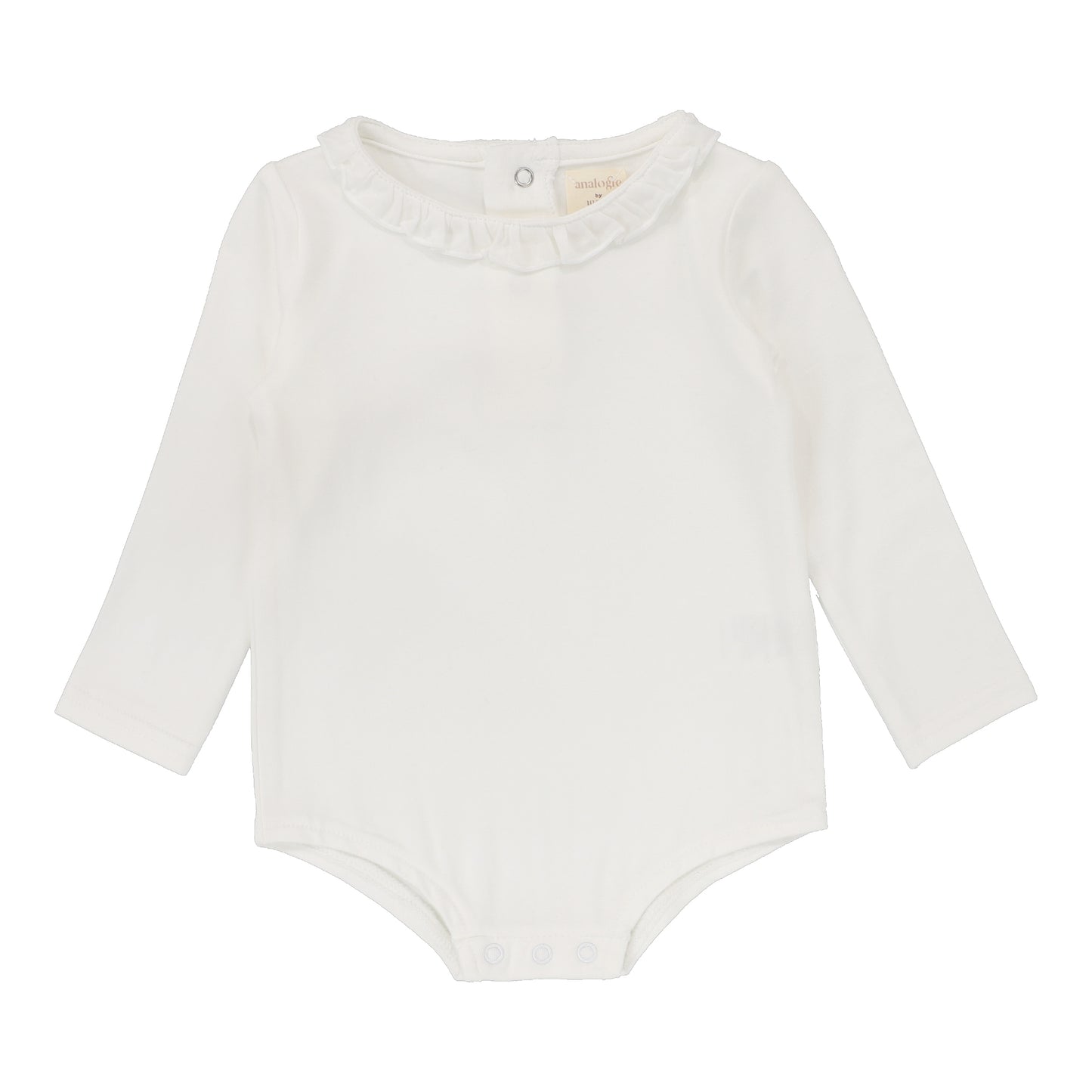 Ruffle Onesie- Winter White