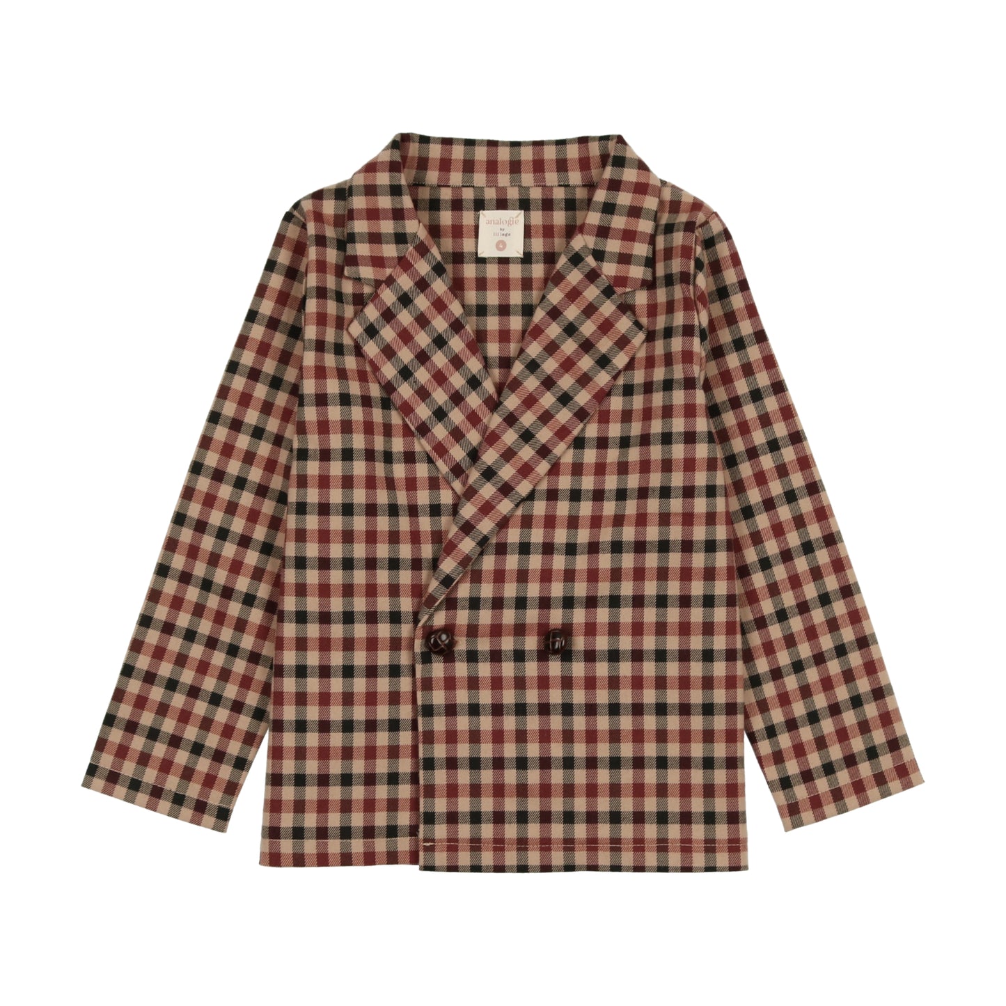 Plaid Blazer- Tan