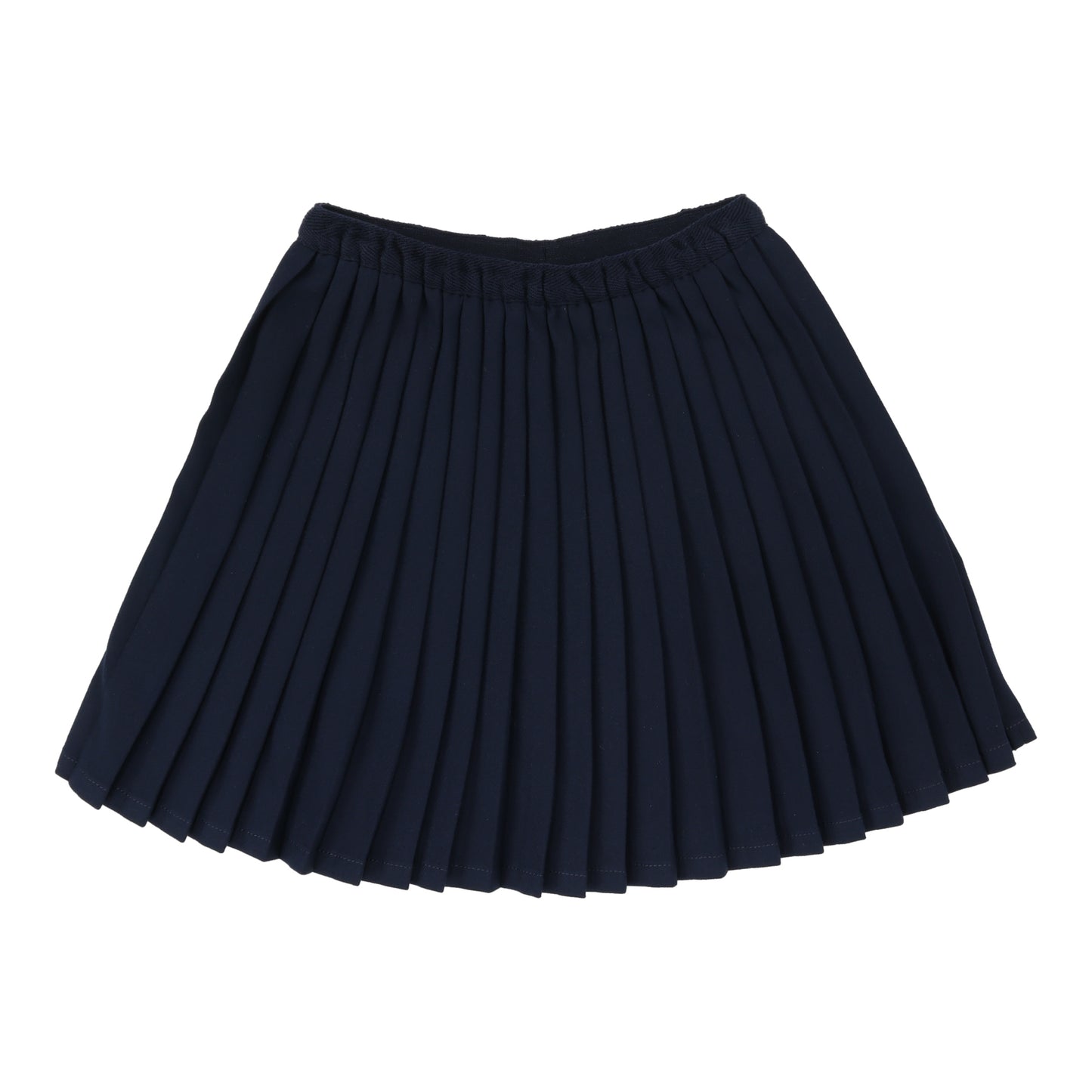 Knife Pleated Skirt- Navy