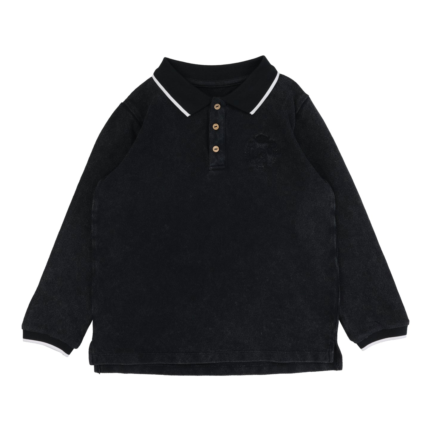 Emblem Polo  Black Wash