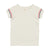 Short Sleeve Tee White With Stripes