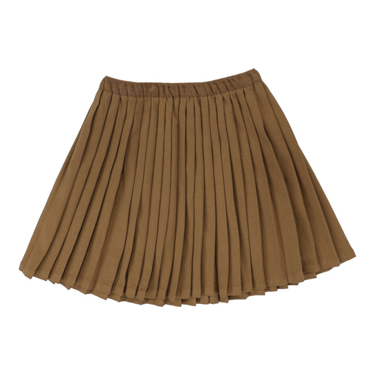 Knife Pleated Skirt- Camel