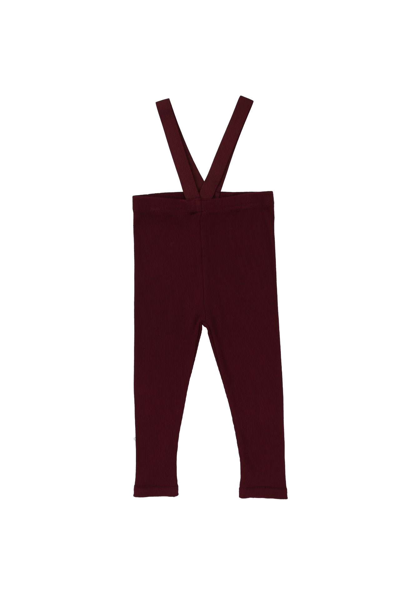 Suspender Leggings- Burgundy