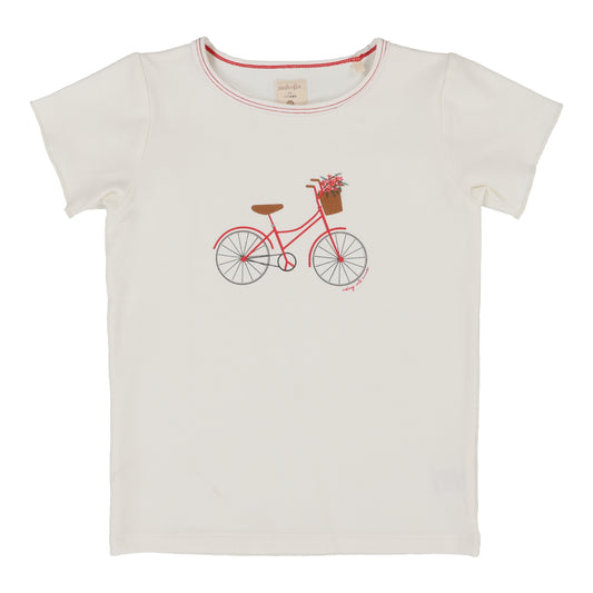 Bike Tee Short Sleeves- White