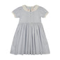 Pintuck Collar Dress Short Sleeve