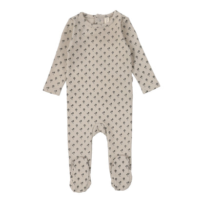 Ballard Print Footie Set  Oat
