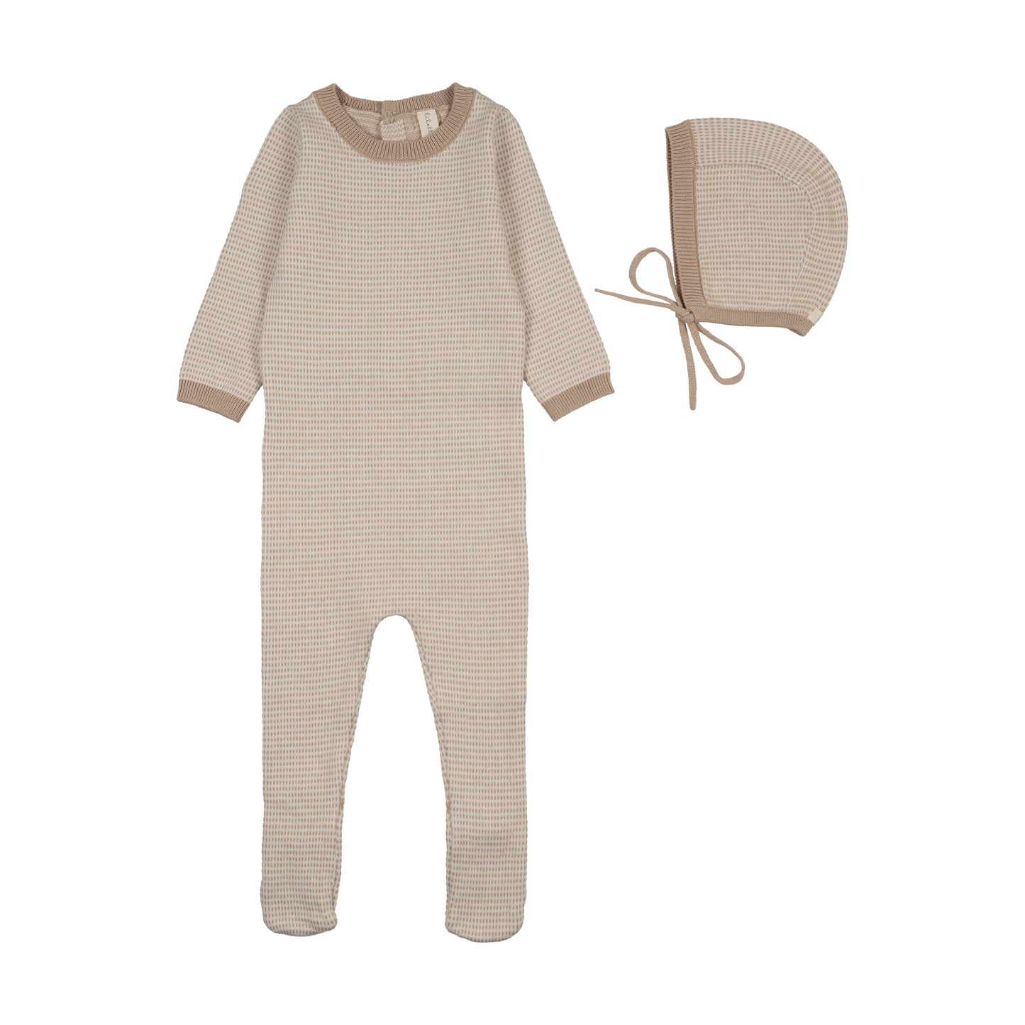 Two Tone Knit Footie