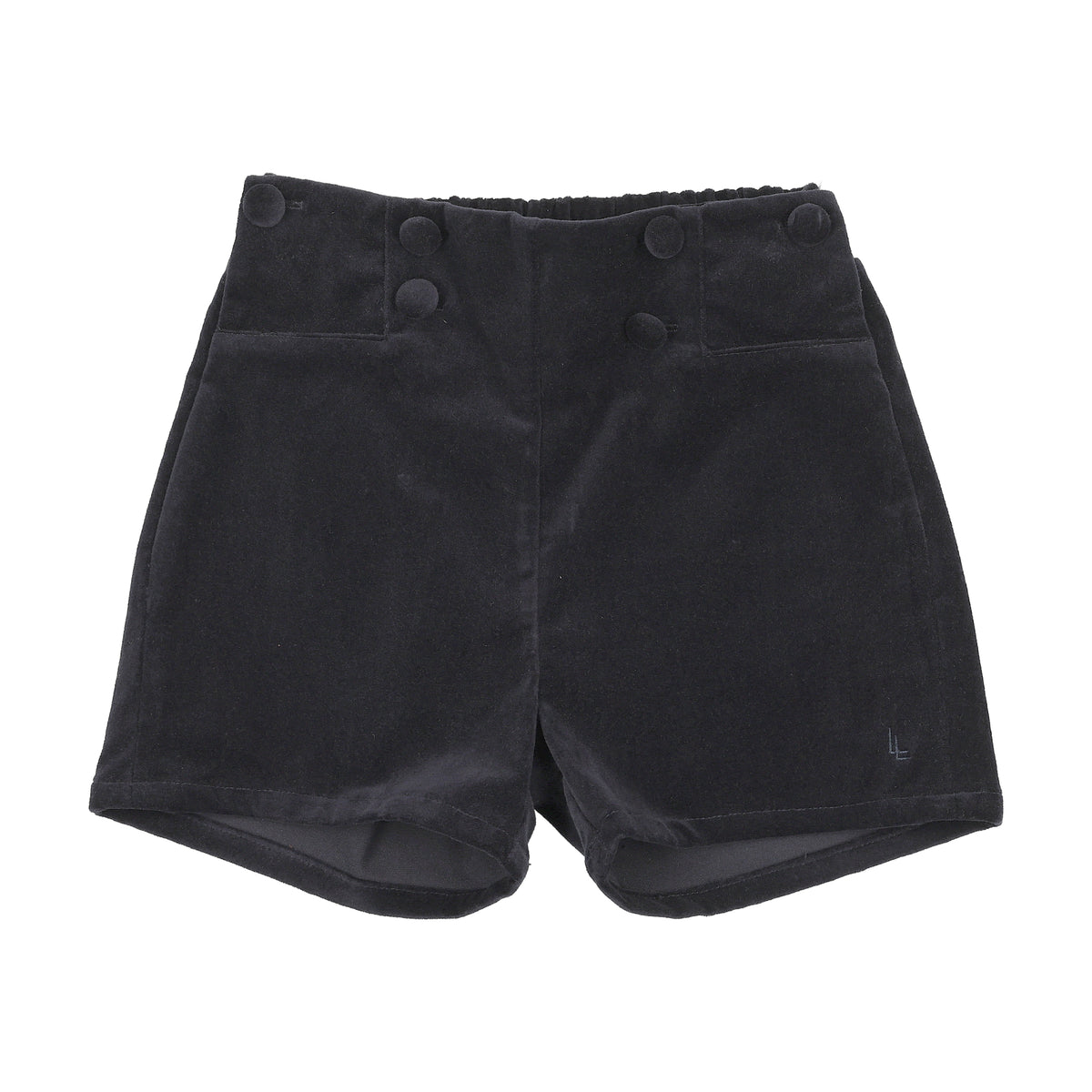 VELVET SHORTS- NAVY