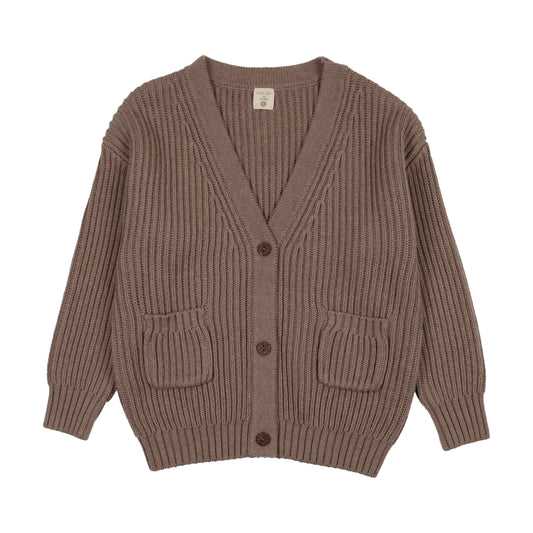 GRANDPA CARDIGAN- MISTY OAT