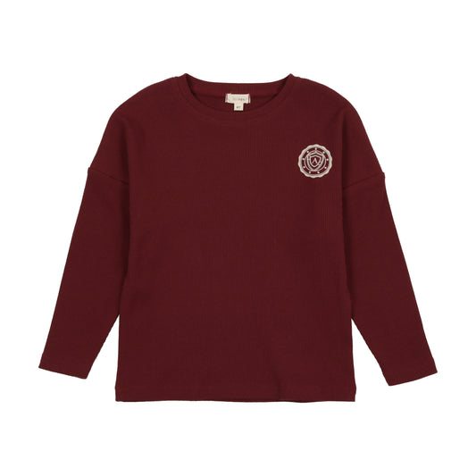 Basic Tee- Burgundy