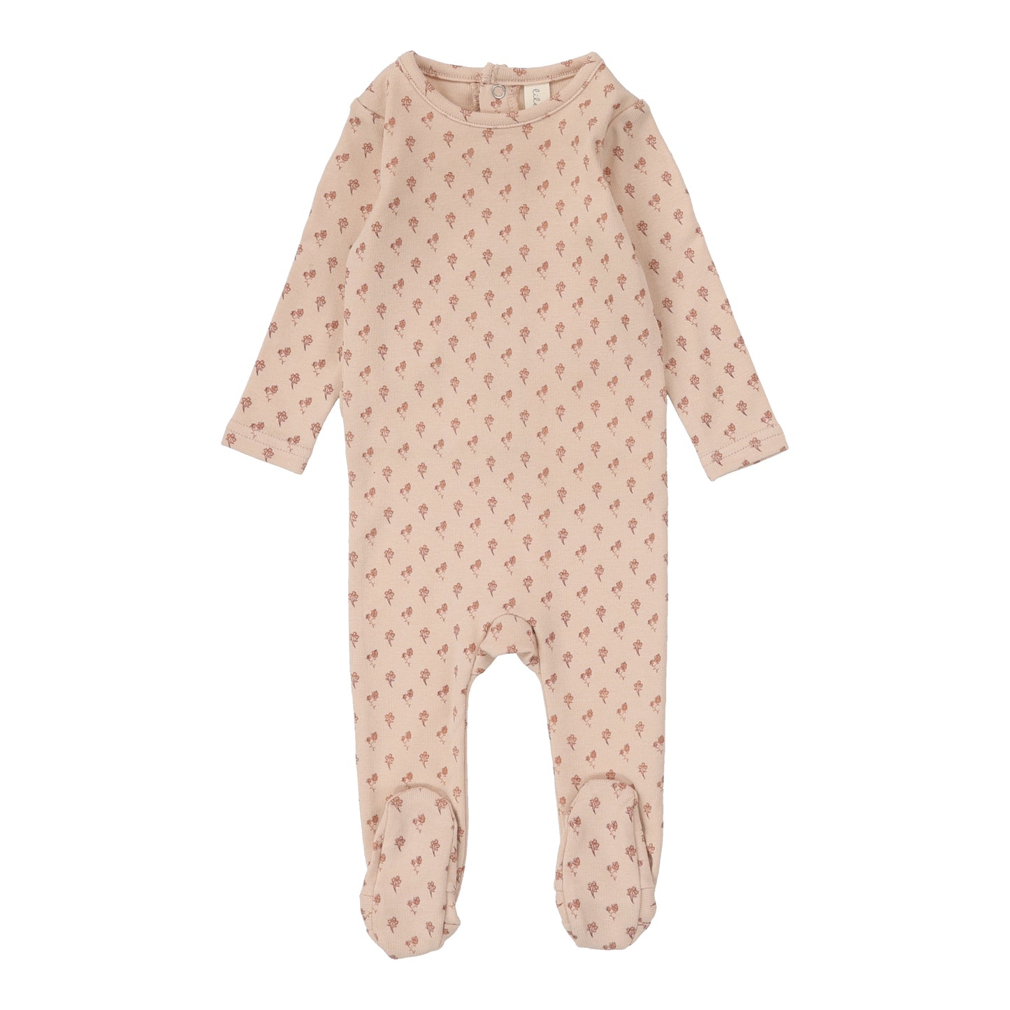 Ballard Print Footie Set  Dusty Pink