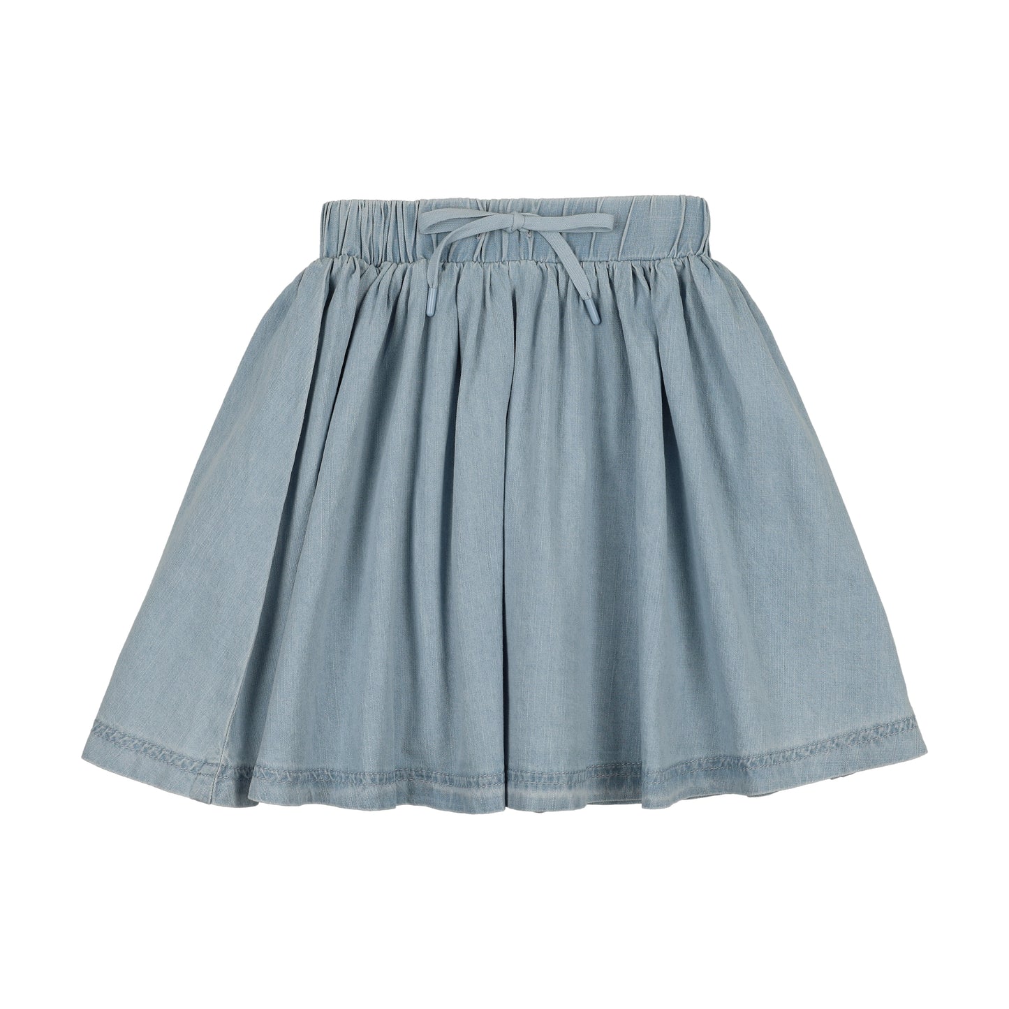 Denim Drawstring Skirt