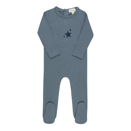 Star Footie-Blue