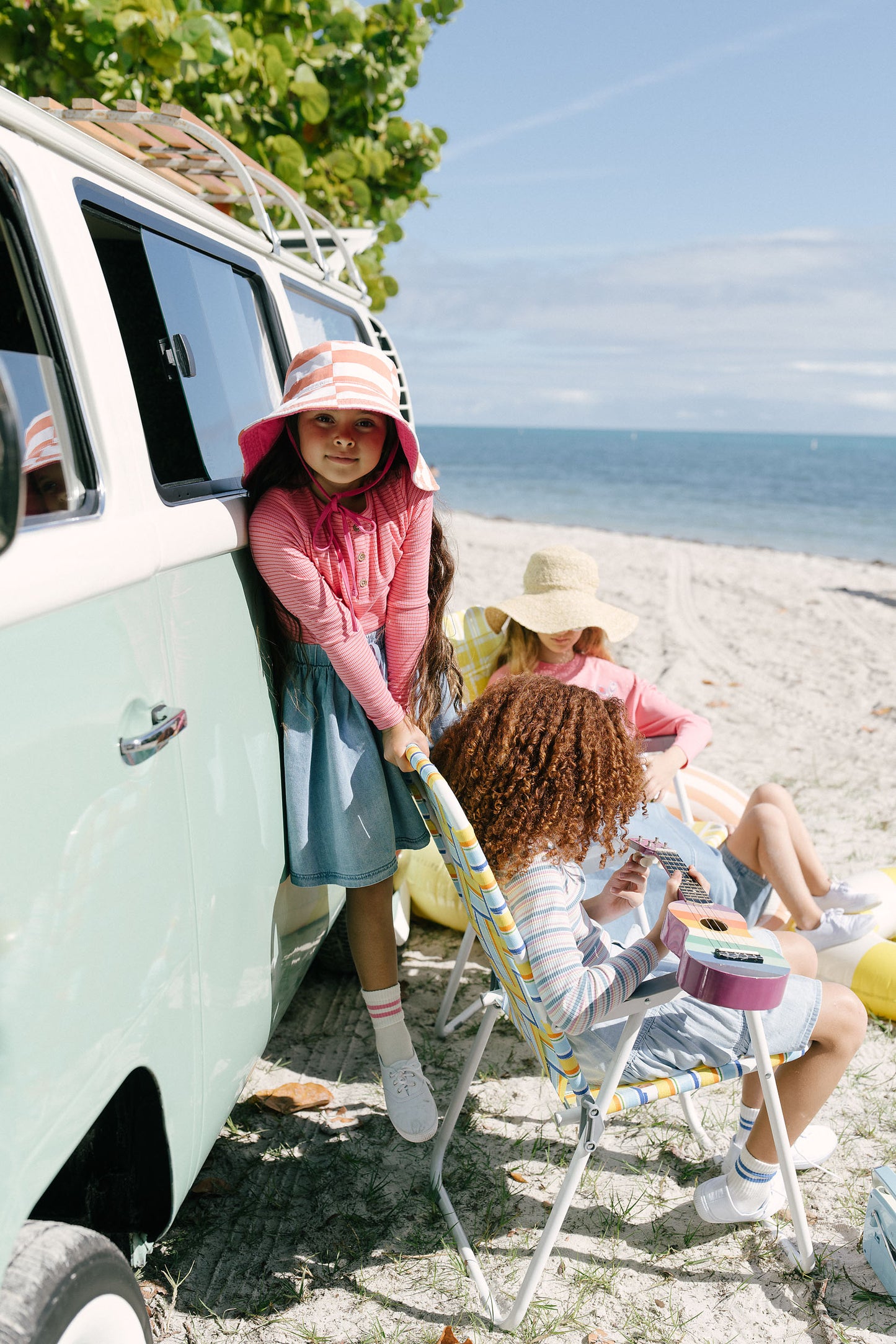 Basic Stripe Henley 3/4 Sleeves