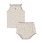 Cherry Pointelle Tank Set