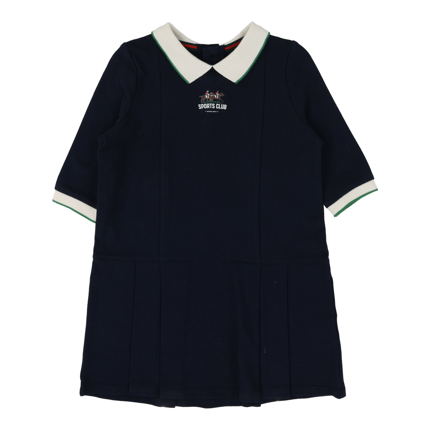 Pique Dress Three Quarter Sleeves