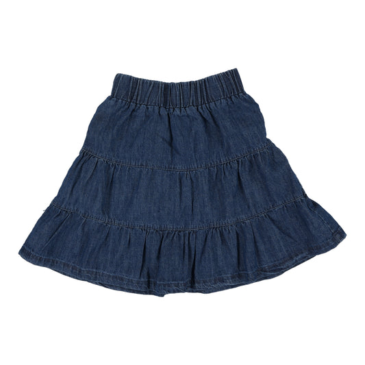 Tiered Denim Skirt