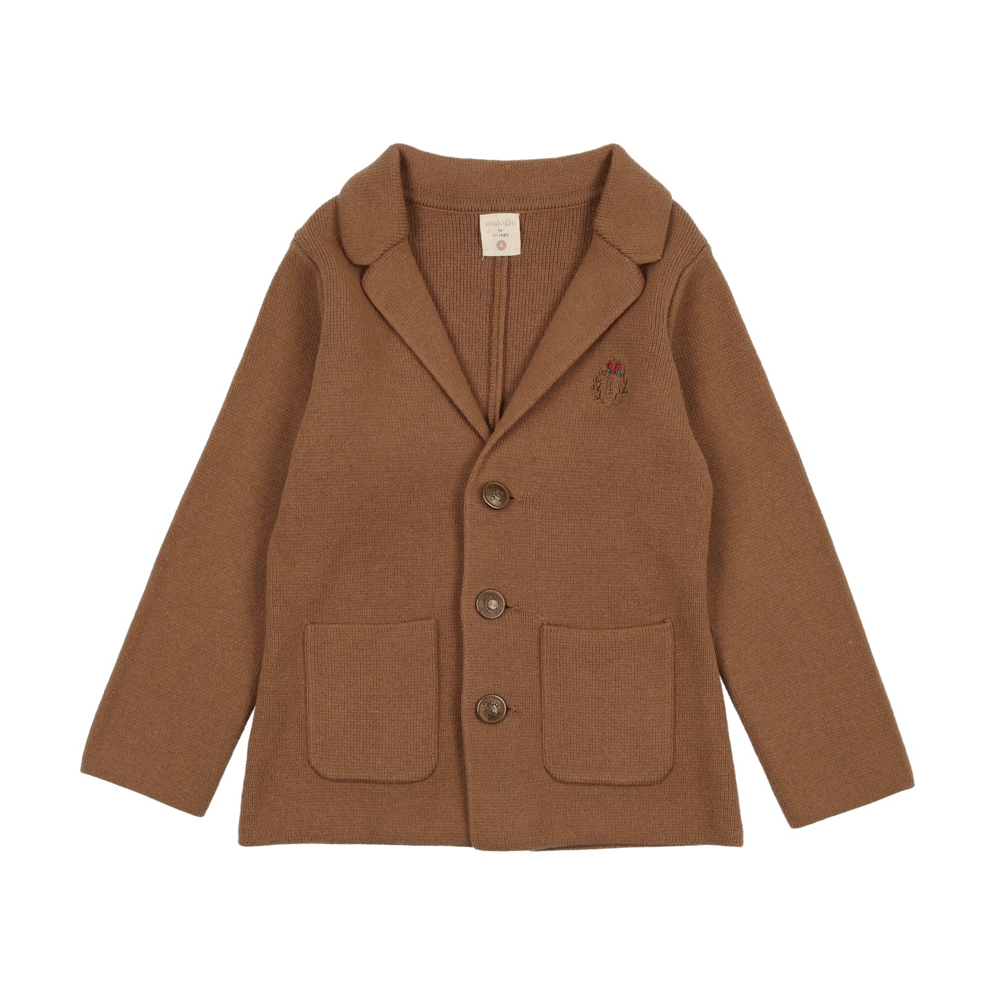 Knit Crest Blazer- Camel