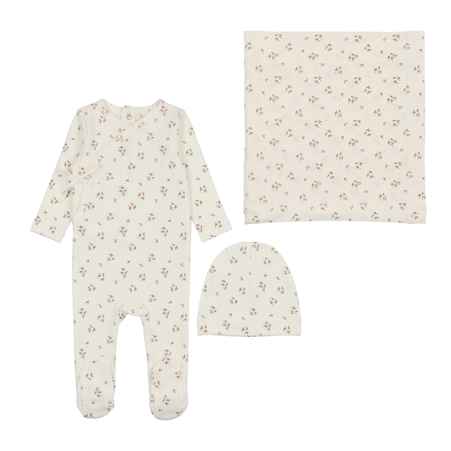 Dainty Floral Footie Set