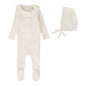 Fine Pointelle Ruffle Footie Set