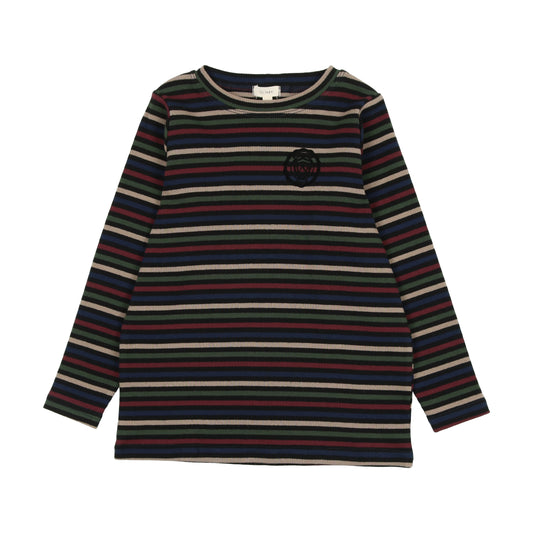 Basic Tee- Black Multicolor