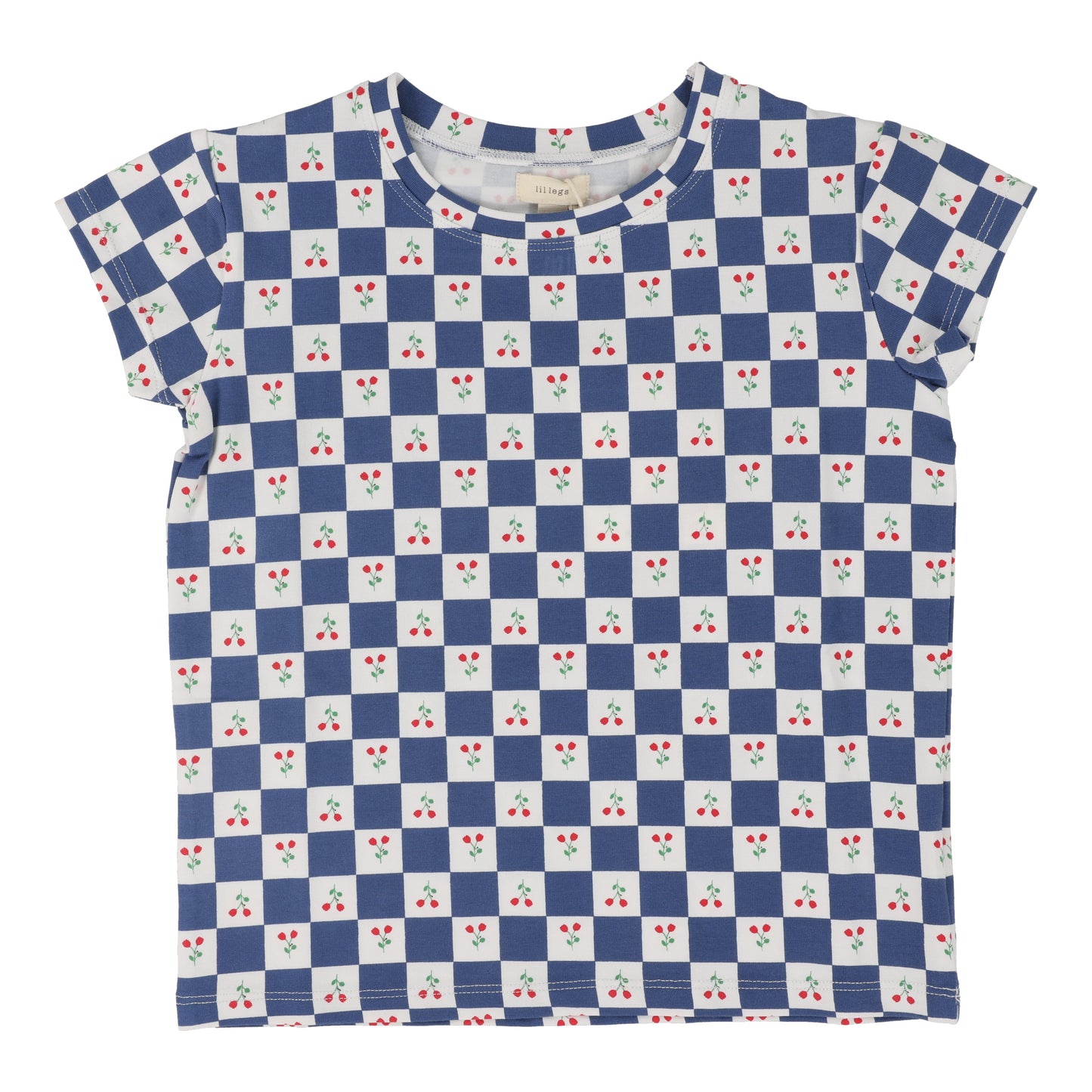 Checked Tulip Tee Short Sleeves